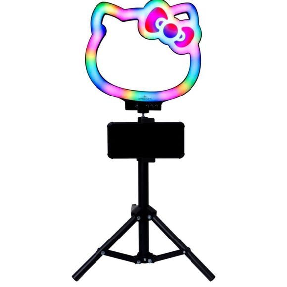 Impressions For Hello Kitty Super Cute 10" RGB Desktop Ring Light w/Tripod - Picture 2 of 14